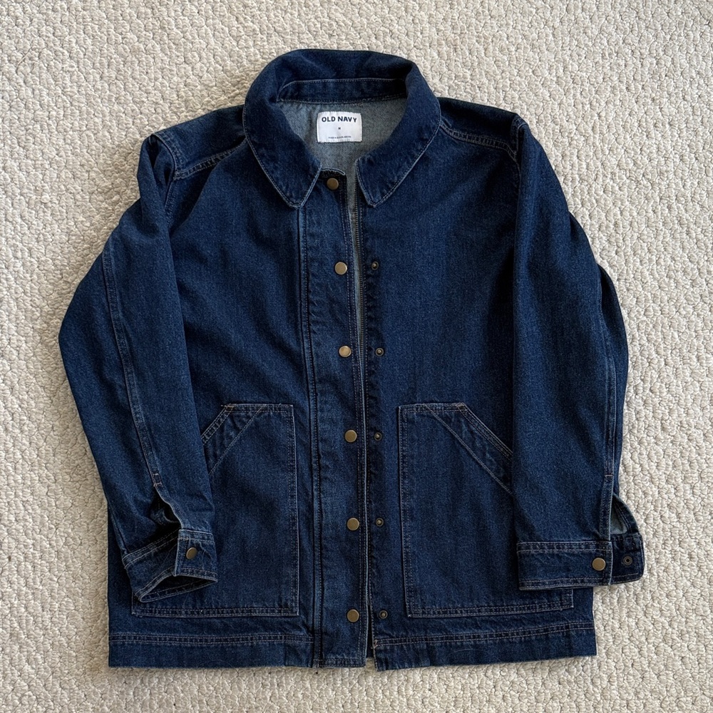 Old Navy Dark Denim Barn Jacket